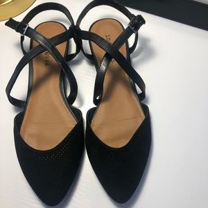Ankle strap pointed flats- never worn